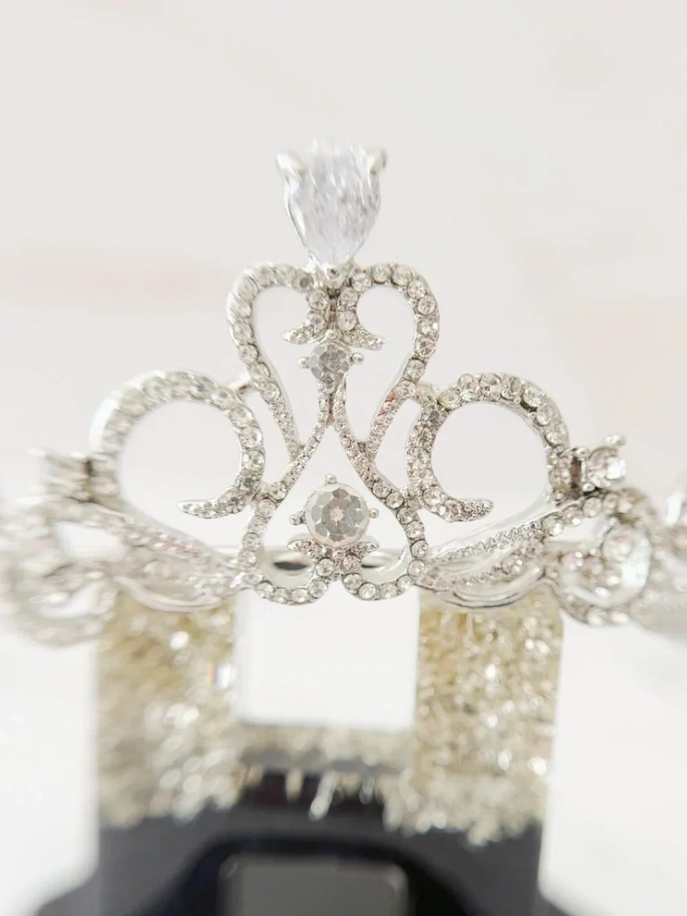 Silver Zirconia Crystal Tiara, Kids Pageant Crown, Flower Girl Tiara